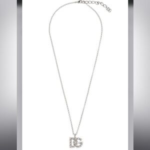 Dolce & Gabbana | Silver DG Logo Embellished Necklace
